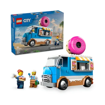 Imagen 1 de Set de Construcción LEGO City Camión de Donas Modelo 60452