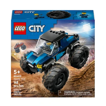 Imagen 3 de LEGO City Camioneta Monstruo Azul Modelo 60402 con 148 Piezas