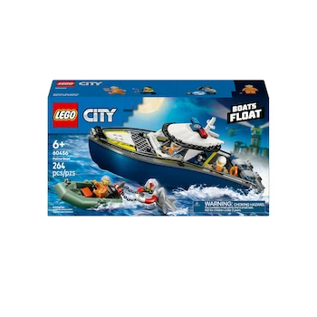 Imagen 3 de LEGO City Persecución en Barco de Policía Set de Construcción Juguete Modelo 60456