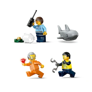 Imagen 4 de LEGO City Persecución en Barco de Policía Set de Construcción Juguete Modelo 60456