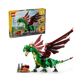 Imagen 1 de LEGO Creator 3en1 Dragón Medieval Juguete de Construcción Modelo 31161