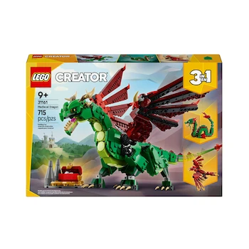 Imagen 2 de LEGO Creator 3en1 Dragón Medieval Juguete de Construcción Modelo 31161