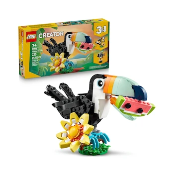 Imagen de referencia para LEGO Creator 3 en 1 Fauna Salvaje Tucán Tropical Juguete Modelo 31173