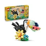 Miniatura de LEGO Creator 3 en 1 Fauna Salvaje Tucán Tropical Juguete Modelo 31173