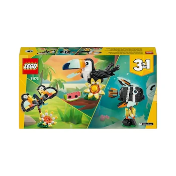 Imagen 4 de LEGO Creator 3 en 1 Fauna Salvaje Tucán Tropical Juguete Modelo 31173