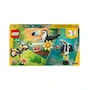 Miniatura de LEGO Creator 3 en 1 Fauna Salvaje Tucán Tropical Juguete Modelo 31173
