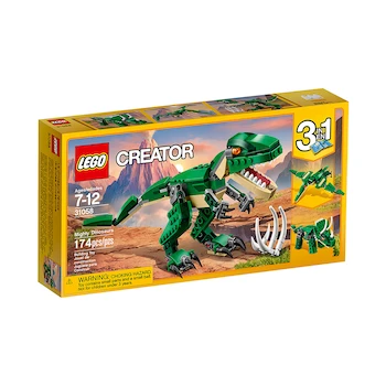 Imagen 2 de Set LEGO Creator 31058 Grandes Dinosaurios 3 en 1 con 174 Piezas