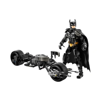 Imagen 2 de LEGO DC Batman Figura para Construir Batman y Moto Batipod Modelo 76273