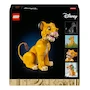 Miniatura de LEGO Disney El Rey León Simba Joven Set de Construcción 43247
