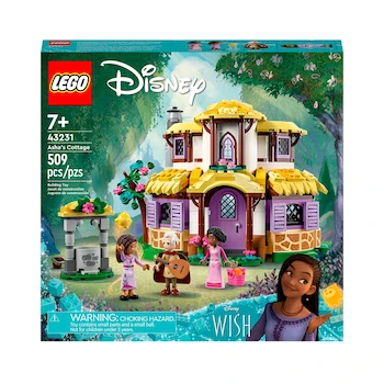 Imagen 3 de Set de Construcción LEGO Disney Wish Cabaña de Asha Modelo 43231 con 509 Piezas, Incluye Minifiguras de Asha, Sakina, Sabino, Cabra Valentino y Estrella Star