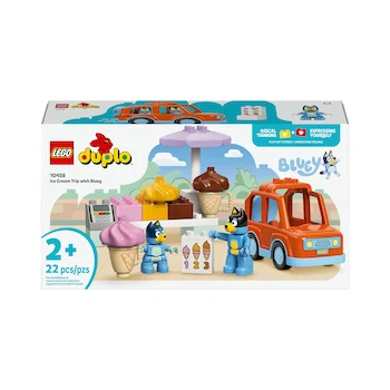 Imagen 2 de LEGO DUPLO Bluey Excursión a la Heladería con Bluey Set de Construcción Modelo 10458