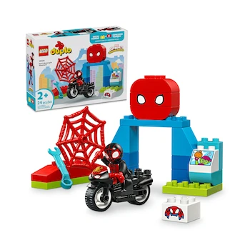 Imagen de referencia para LEGO DUPLO Marvel Aventura en Moto de Spin Juguete de Construcción Modelo 10424
