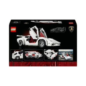 Imagen 4 de LEGO Icons 10337 Lamborghini Countach 5000 Quattrovalvole White 1506-Piece Building Set