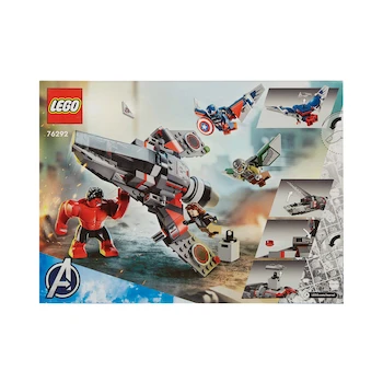 Imagen 2 de Set Lego Marvel Batalla entre el Capitán América y Hulk Rojo Modelo 76292