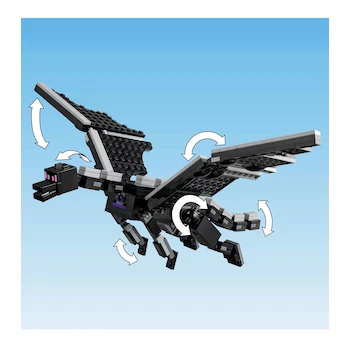 Imagen 5 de LEGO Minecraft El Dragón Ender y el Barco del End Set de Construcción 657 Piezas Modelo 21264