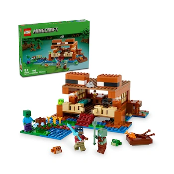 Imagen de referencia para LEGO Minecraft La Casa-Rana (The Frog House) Modelo 21256 Set de 400 Piezas Multicolor