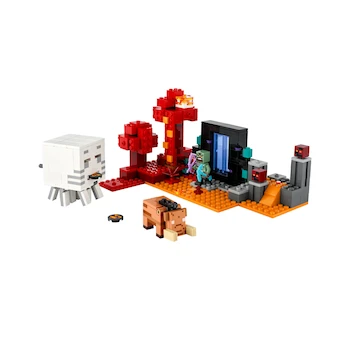 Imagen 2 de Set de Construcción Lego Minecraft La Trampa del Portal del Nether Modelo 21255
