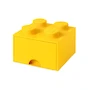 Miniatura de LEGO Storage Brick 4 Drawer Amarillo - Caja de Almacenamiento con 4 Cajones