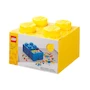 Miniatura de LEGO Storage Brick 4 Drawer Amarillo - Caja de Almacenamiento con 4 Cajones