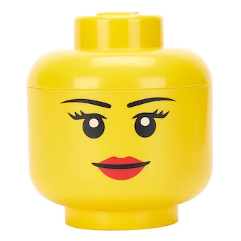 Imagen de referencia para Cabeza de Almacenamiento Mini LEGO Niña Amarilla Modelo 5006259