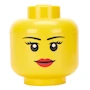 Miniatura de Cabeza de Almacenamiento Mini LEGO Niña Amarilla Modelo 5006259