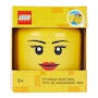 Miniatura de Cabeza de Almacenamiento Mini LEGO Niña Amarilla Modelo 5006259