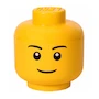 Miniatura de Cabeza de Almacenamiento LEGO Grande Amarilla Modelo 5005528