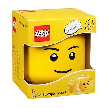 Imagen 2 de Cabeza de Almacenamiento LEGO Grande Amarilla Modelo 5005528