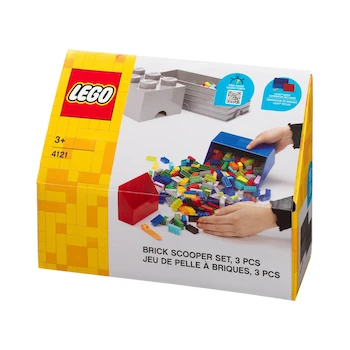 Imagen 2 de Set de Palas Recogedoras LEGO Brick Scooper Gris y Azul 2 Piezas