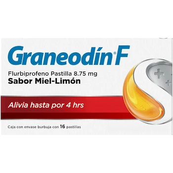 Imagen de referencia para Graneodín F Pastillas para Dolor e Inflamación de Garganta Sabor Miel Limón