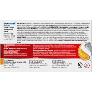 Imagen 3 de Graneodín F Pastillas para Dolor e Inflamación de Garganta Sabor Miel Limón