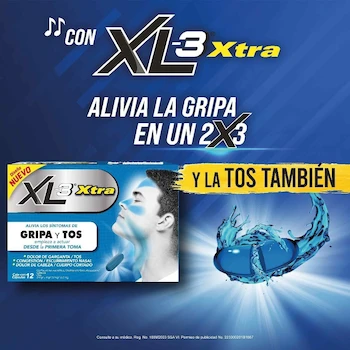 Imagen 4 de XL-3 XTRA Cápsulas para Gripe y Tos, Caja con 12 Cápsulas