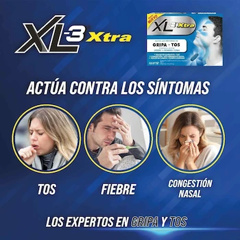 Imagen 5 de XL-3 XTRA Cápsulas para Gripe y Tos, Caja con 12 Cápsulas