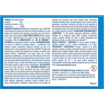 Imagen 2 de Clarityne D Antihistamínico Descongestivo 10 Tabletas