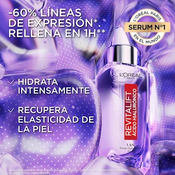 Imagen 3 de L'Oréal Paris Revitalift Sérum Facial con Ácido Hialurónico 30 ml
