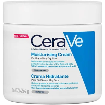 Imagen de referencia para CeraVe Crema Hidratante Diaria para Rostro y Cuerpo para Piel Seca 454g