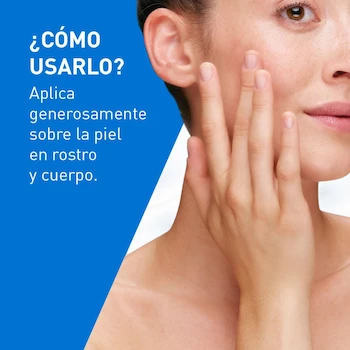 Imagen 4 de CeraVe Crema Hidratante Diaria para Rostro y Cuerpo para Piel Seca 454g