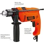 Miniatura de BLACK+DECKER HD565K Taladro Rotomartillo Eléctrico 1/2" (13mm) con 40 Herramientas Manuales