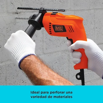 Imagen 4 de BLACK+DECKER HD565K Taladro Rotomartillo Eléctrico 1/2" (13mm) con 40 Herramientas Manuales