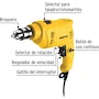 Miniatura de Rotomartillo Eléctrico Pretul Modelo ROTO-3/8P6 con Mandril de 3/8 Pulgadas y Potencia de 550 Watts