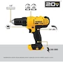 Miniatura de DEWALT 20V MAX Cordless Drill/Driver and Impact Driver Combo Kit Model DCK240C2 with DCD771 1/2-Inch Drill/Driver, DCF885 1/4-Inch Impact Driver, Two 1.3Ah Batteries, Charger, and Contractor Bag in Yellow/Black