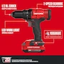 Miniatura de CRAFTSMAN V20 20V MAX Cordless 1/2-Inch Drill/Driver Kit, Red, Model CMCD700C1