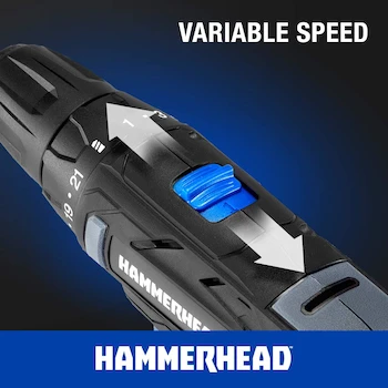 Imagen 5 de Hammerhead HCDD201 Kit de Taladro Inalámbrico 20V 2 Velocidades