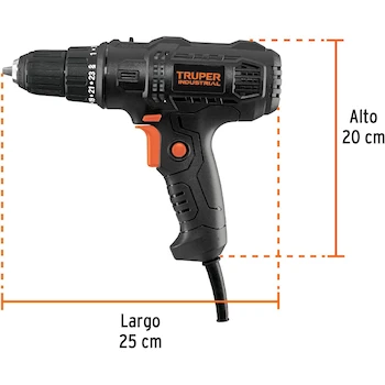 Imagen 3 de Taladro Atornillador Industrial Truper TALA-3/8N de 3/8 Pulgadas 400 Watts 127V 60Hz