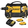 Miniatura de DEWALT Kit Taladro Percutor Atornillador de 1/2" (13mm) y Atornillador de Impacto de 1/4" (6.35mm) con Bolsa para Herramientas 20V DCK223D2