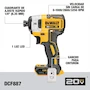 Miniatura de DEWALT Kit Taladro Percutor Atornillador de 1/2" (13mm) y Atornillador de Impacto de 1/4" (6.35mm) con Bolsa para Herramientas 20V DCK223D2