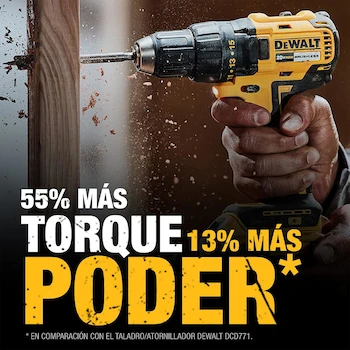 Imagen 3 de DEWALT Taladro Atornillador 1/2" (13mm) 20V MAX DCD7771D2 con Caja para Herramientas