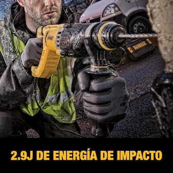 Imagen 4 de DEWALT Rotomartillo Cincelador SDS Plus de 1" (26mm) 800W con Caja de Herramientas D25260K