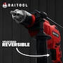 Miniatura de Taladro Rotomartillo de Impacto Eléctrico 550W con Broquero de 1/2 Pulgada y Mango Auxiliar