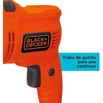 Imagen 3 de BLACK+DECKER TP550K-B3 Taladro Percutor 3/8" (10mm) 550W con Caja de Herramientas